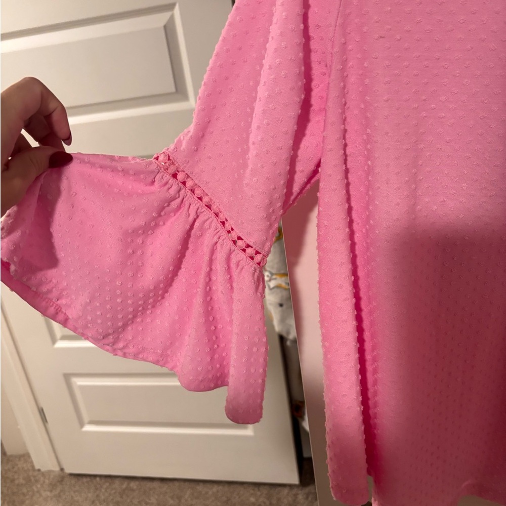 Ruby Rd. Light Pink Textured Blouse - image 3